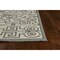 Homeroots 5 x 7 ft. 6 in. UV-Treated Polypropylene Ivory & Grey Area Rug 352786 - alternate 3